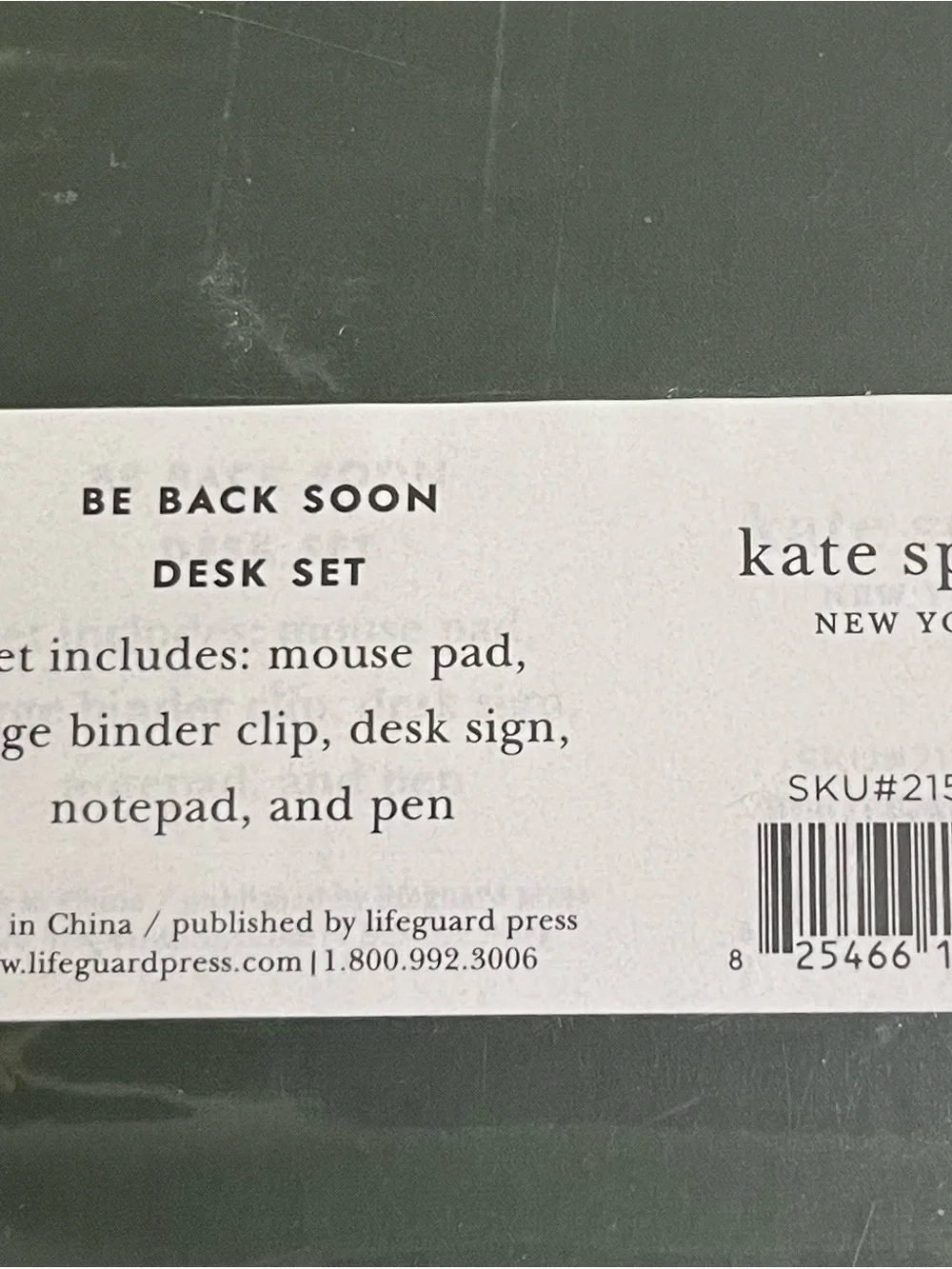 kate spade black & white polka dot desk set